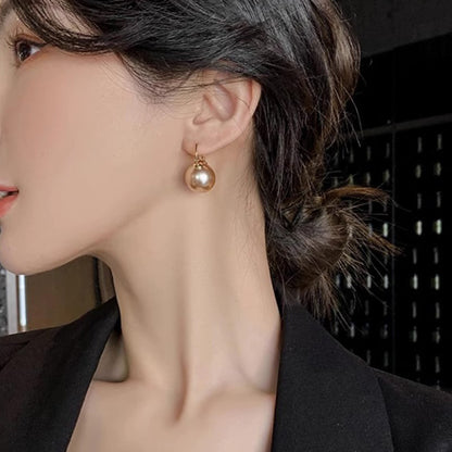 Minimalist Imitation Pearl Drop Earrings